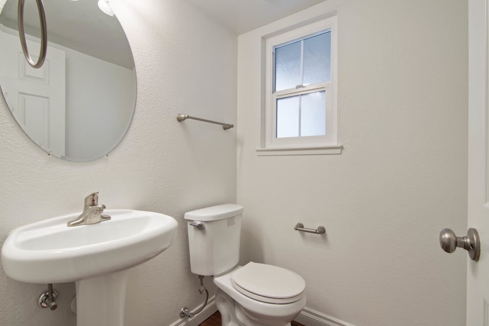 Bathroom in a home at Pacific View in Oceanside, California