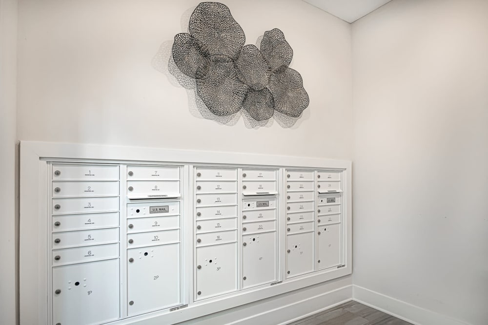 Secure mailboxes at Arcadia Senior Living Pace in Pace, Florida