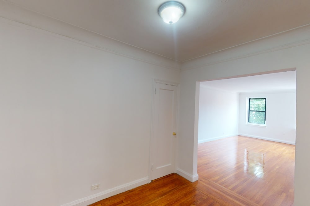 Very spacious living are with nice hardwood style flooring at Eastgold NYC in New York, New York