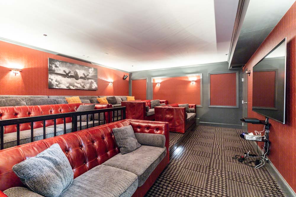 movie room at Bradlee Danvers in Danvers, Massachusetts