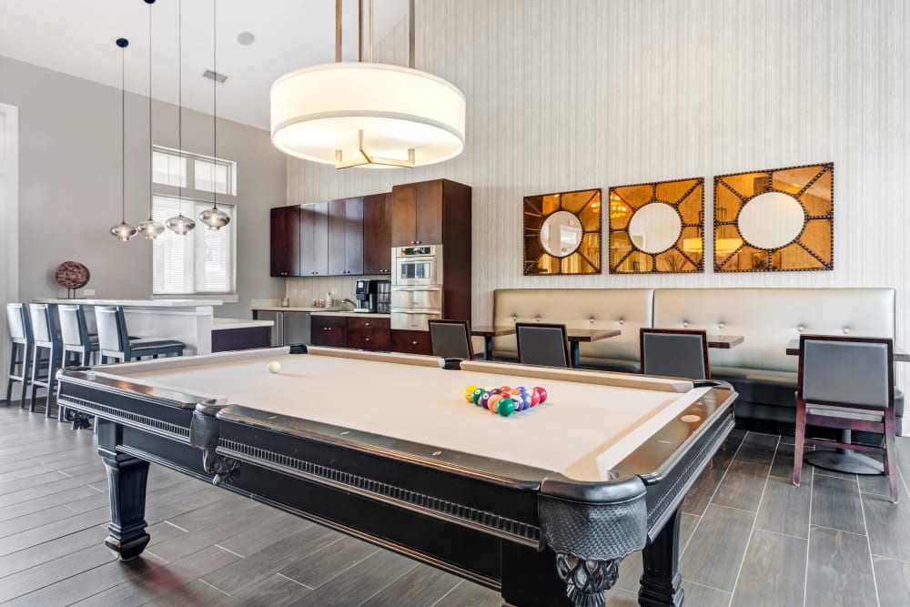 Billiards table in Clubhouse at The Oaks Of Vernon Hills in Vernon Hills, IL