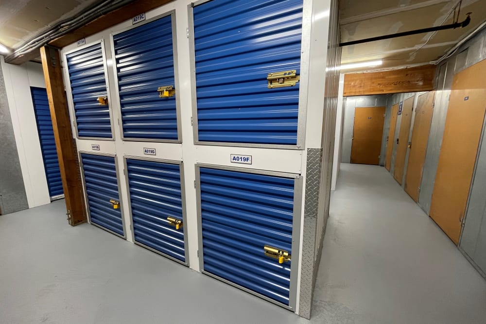 Interior units at Storage Solutions in Capistrano Beach, California