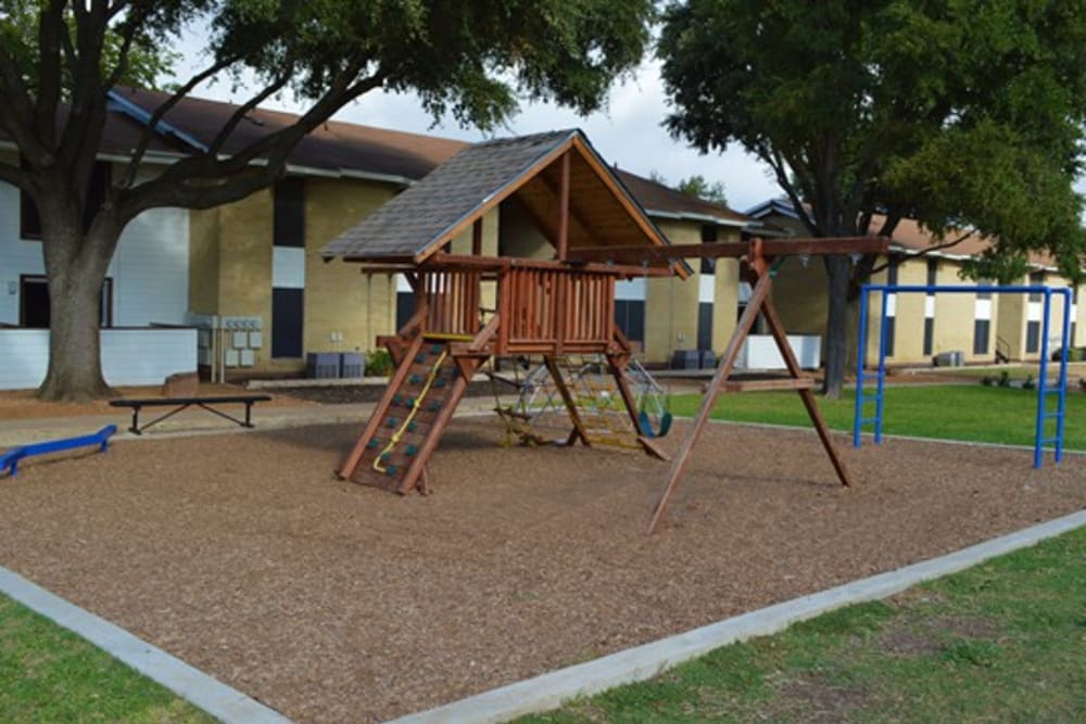 Children's playground at Vista Park in Dallas, Texas