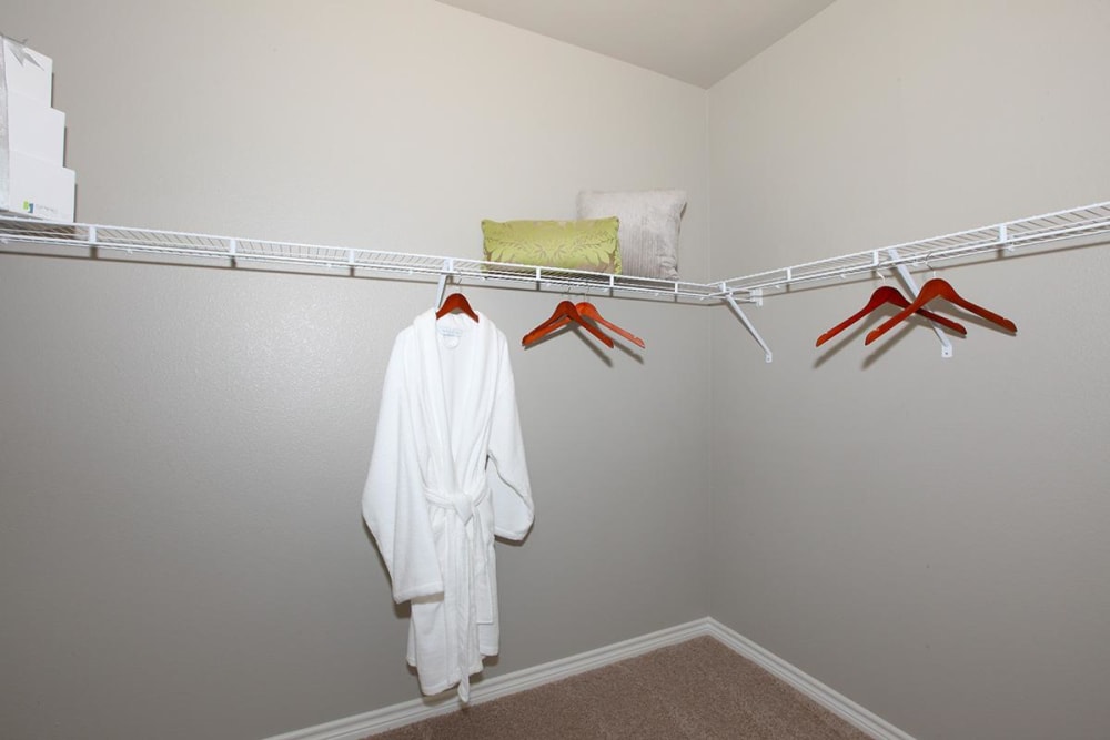 Walk-in closets at Outlook Ridge in Pueblo, Colorado