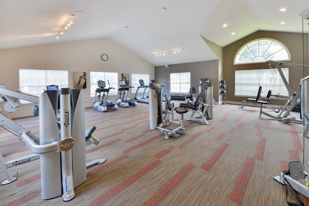 Fitness center at Promenade Apartment Homes in Winter Garden, Florida