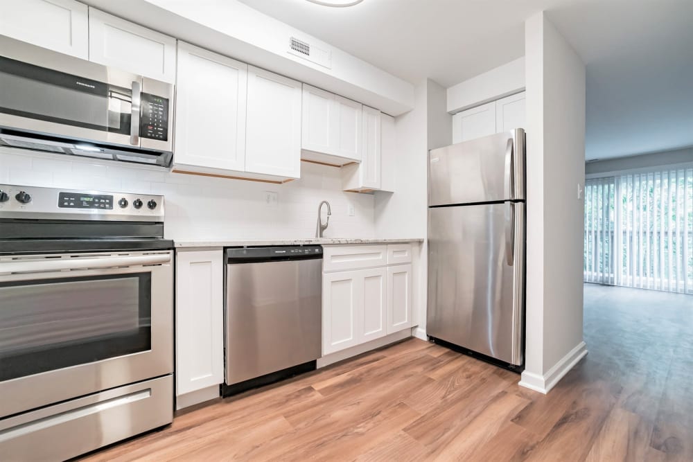 Kitchen at Beacon Pointe Apartments & Townhomes in Sparrows Point, Maryland