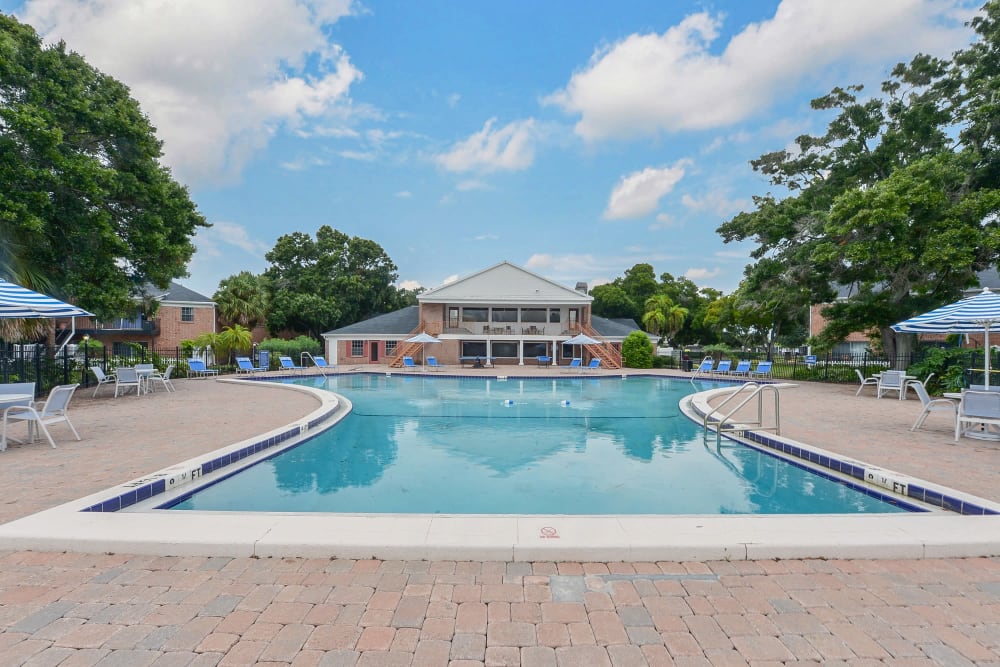Swimming pool at Reserve at Lake Pointe Apartments & Townhomes in St Petersburg, Florida