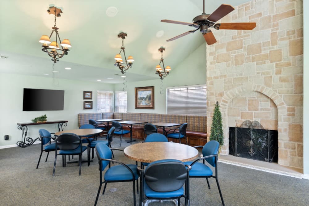 community clubhouse at Truewood by Merrill, River Park in Fort Worth, Texas