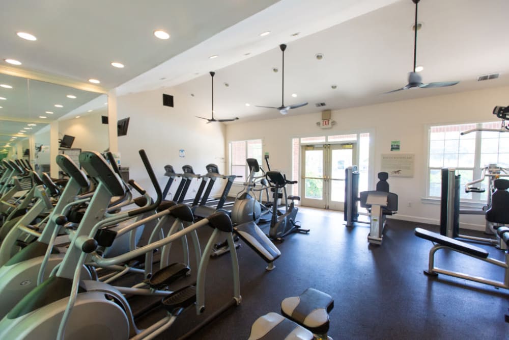 Fitness center at Beaumont Farms Apartments in Lexington, Kentucky