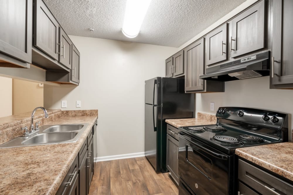 Modern kitchen at Lake Crossing in Austell, Georgia