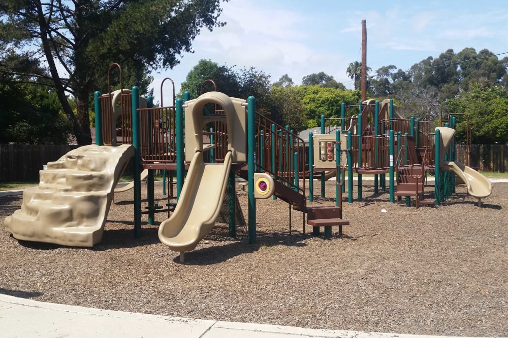 A playground at Santa Cruz in Point Mugu, California