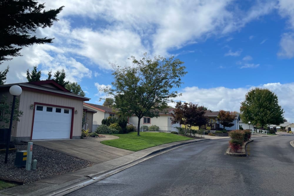 Main street at Littlebrook in Roseburg, Oregon