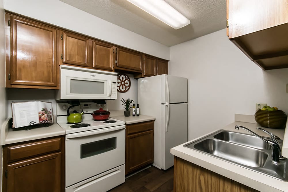 Fully equipped kitchen at The Waterford Apartments in Columbia, South Carolina