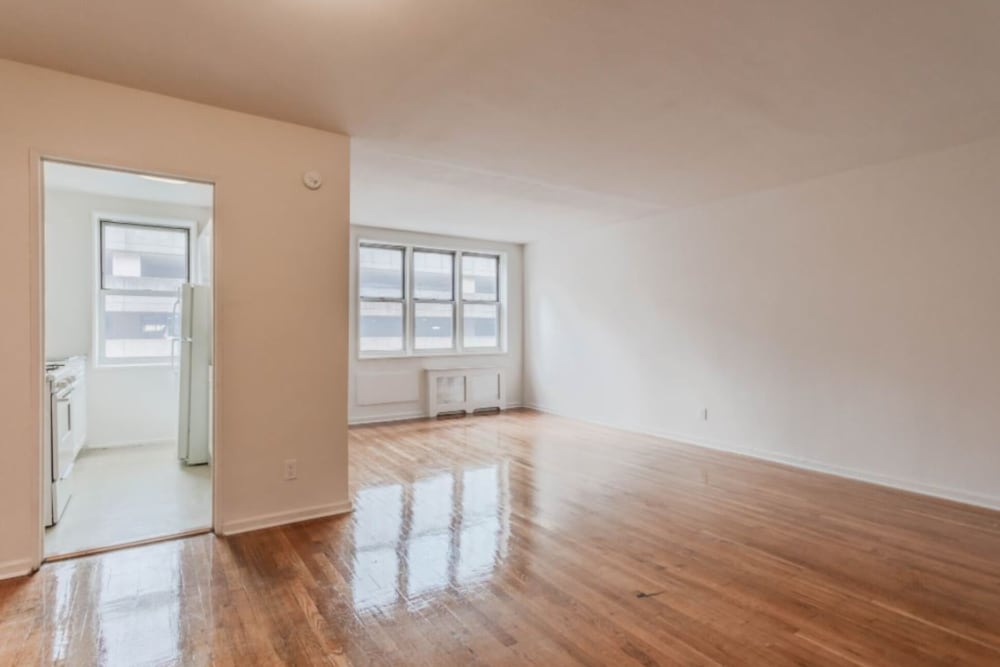 Tons of natural light with all the windows in the living area at Eastgold Westchester in Dobbs Ferry, New York