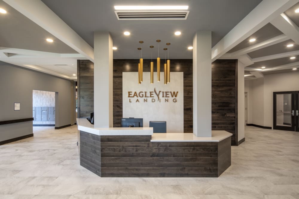 Front lobby at Eagleview Landing in Exton, Pennsylvania