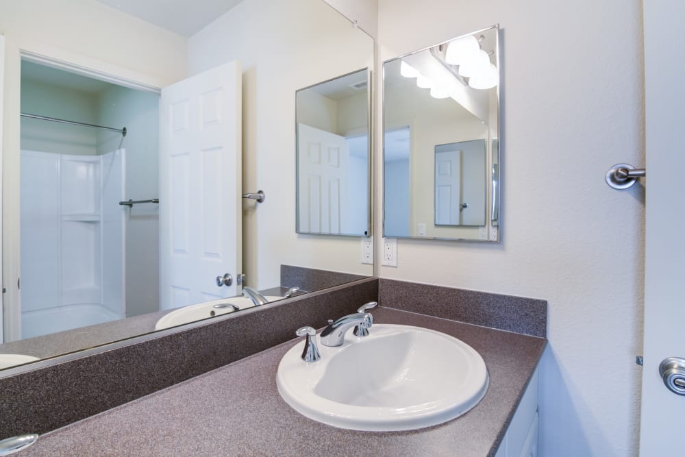 A second bathroom at Harborview in Oceanside, California