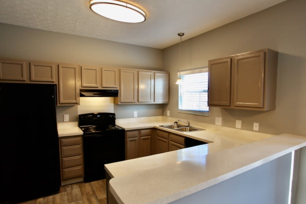Fully equipped kitchen with plenty of counter space at Trotter's Landing in Delaware, Ohio
