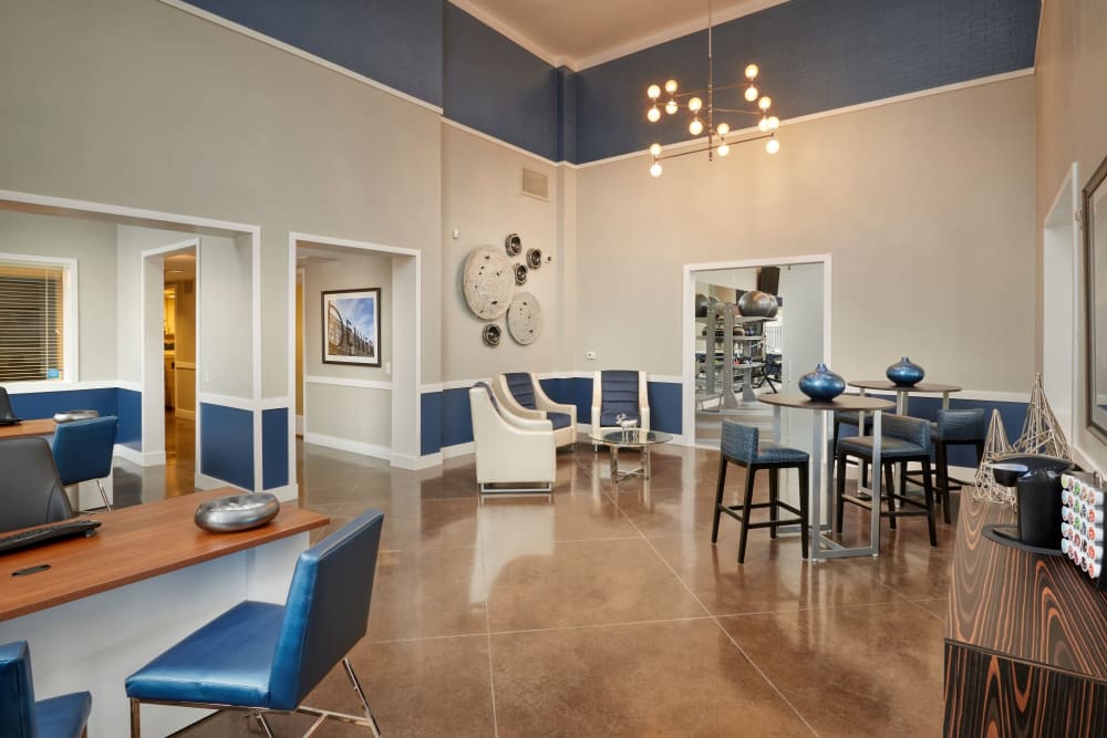 Very nice business or study center where you can grab a desk and get some work done at Marq Inverness in Englewood, Colorado