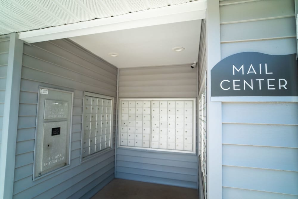 Mail center for residents at 200 Braehill in Winston-Salem, North Carolina