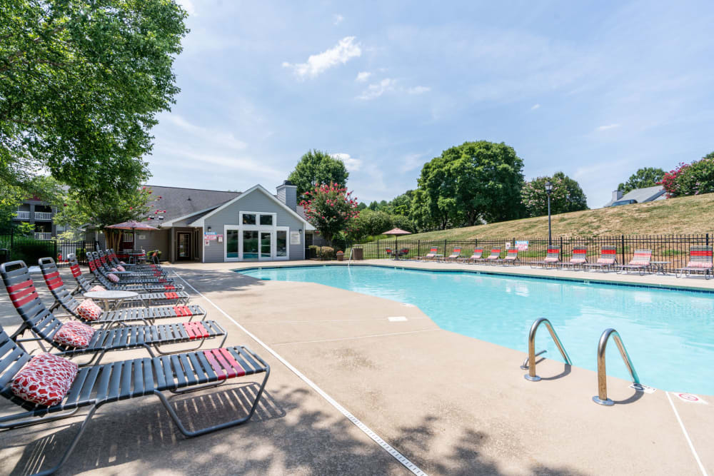 Outdoor swimming pool at 200 Braehill in Winston-Salem, North Carolina