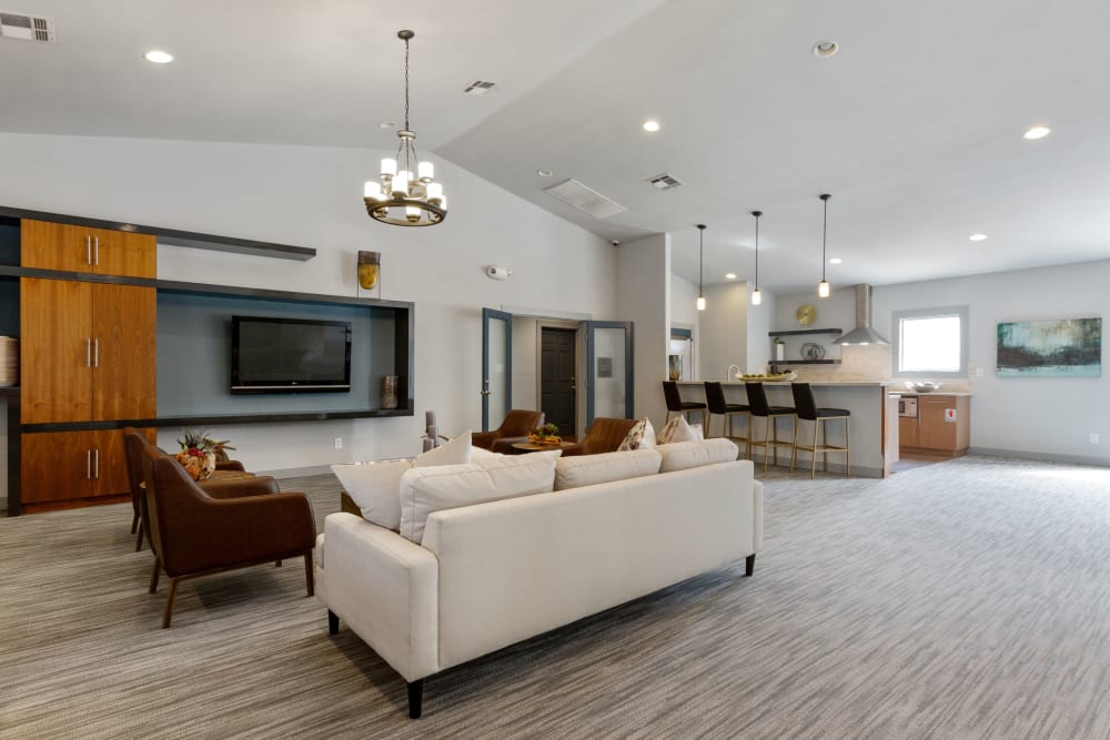 Modern styling in the clubhouse at 505 West Apartment Homes in Tempe, Arizona