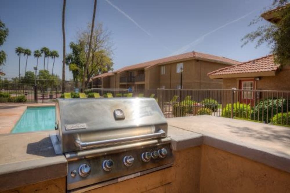 Grills for resident use at 505 West Apartment Homes in Tempe, Arizona