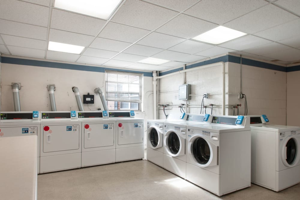 Laundry room at Ridley Brook Apartments in Folsom, Pennsylvania