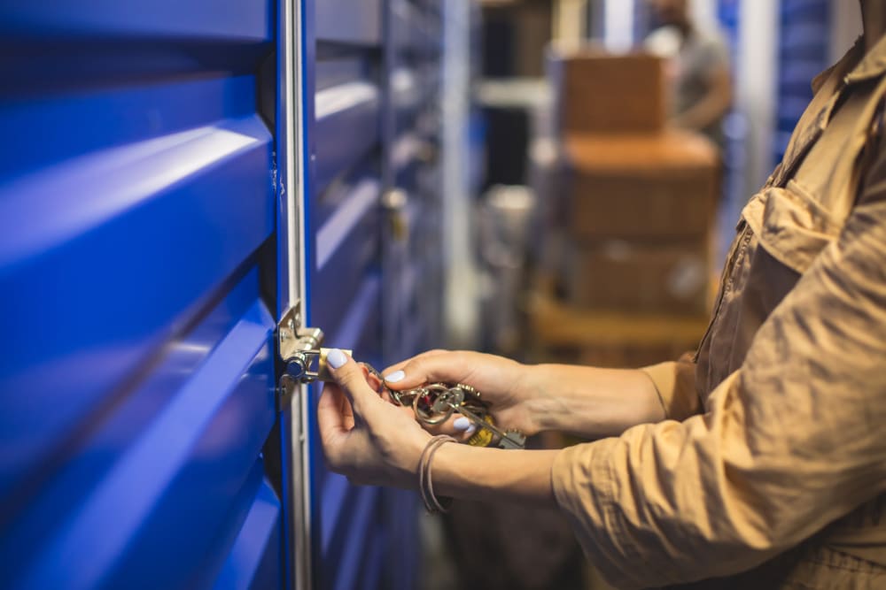 Secure indoor storage at Devon Self Storage in New Braunfels, Texas