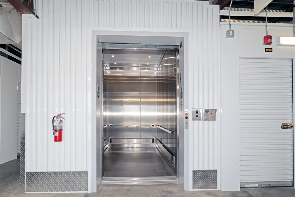 Elevator access to Interior Storage Units at Your Storage Units Saint Cloud in Saint Cloud, Florida