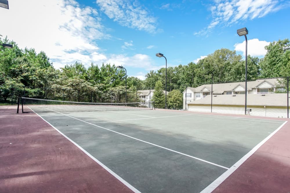 Tennis court at Monterey Village in Jonesboro, Georgia