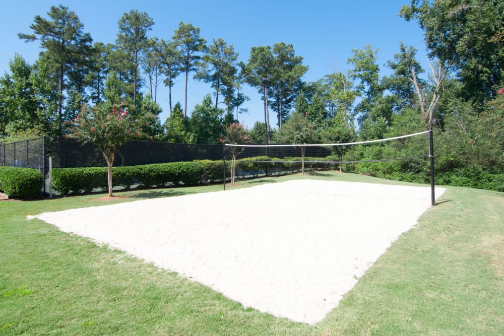 Volleyball court at Amber Chase Apartment Homes in McDonough, Georgia