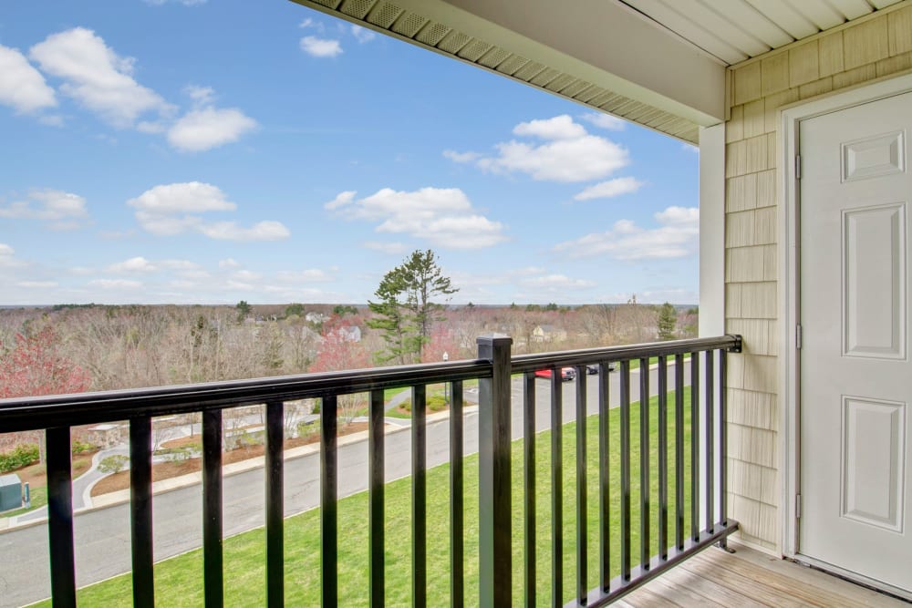 Balcony with a view at Bradlee Danvers in Danvers, Massachusetts