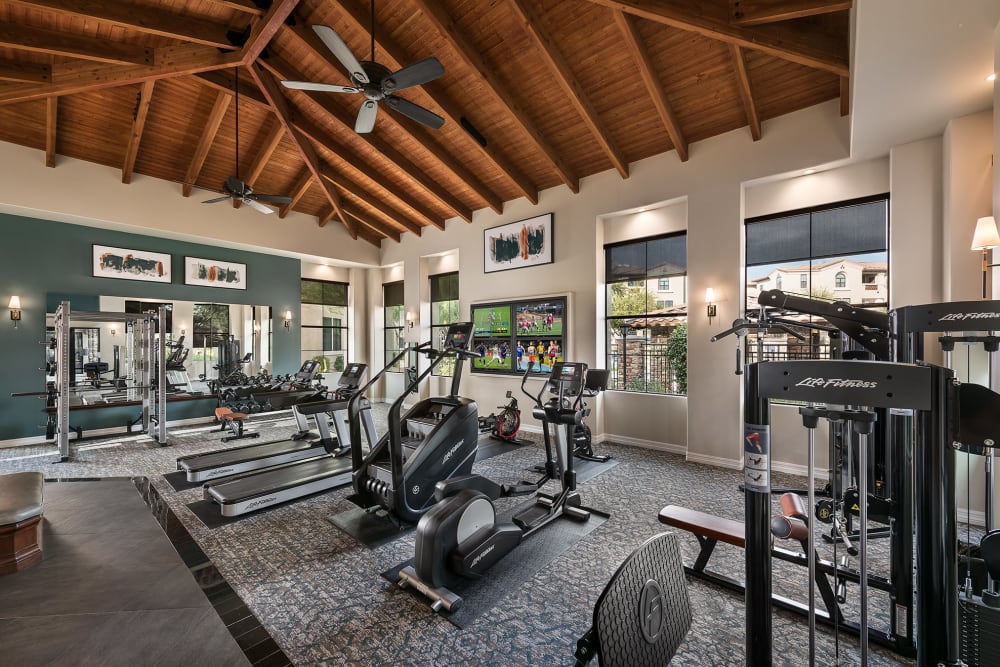 Onsite fitness center at San Norterra in Phoenix, Arizona