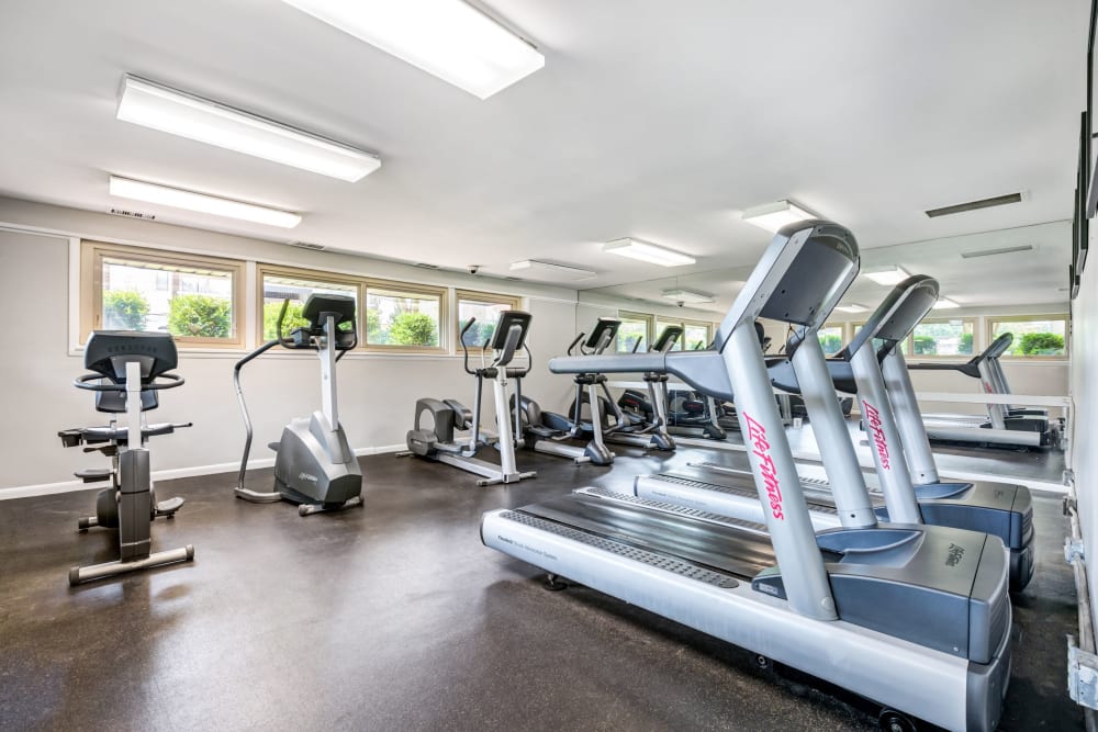 Fitness center at Cinnamon Run at Peppertree Farm in Silver Spring, Maryland