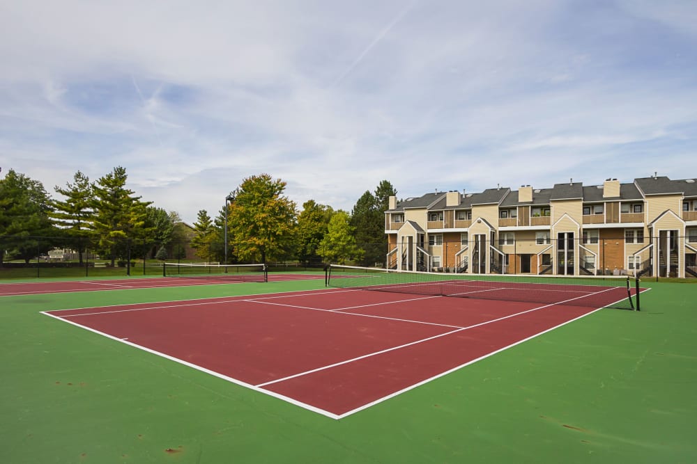 Tennis courts at Hickory Creek in Columbus, Ohio