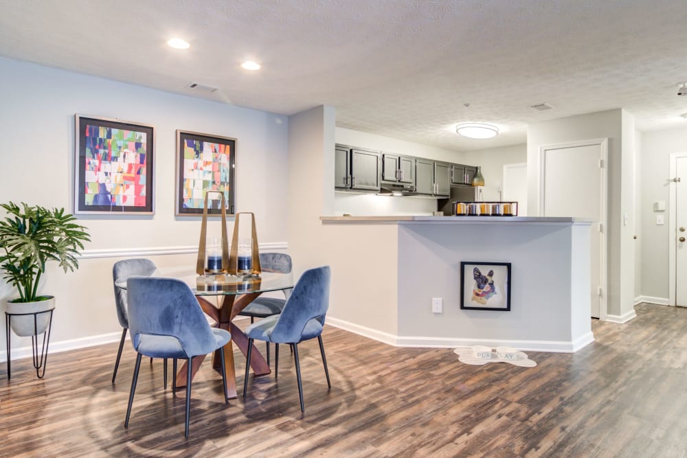 Open concept layout at Holland Park in Lawrenceville, Georgia