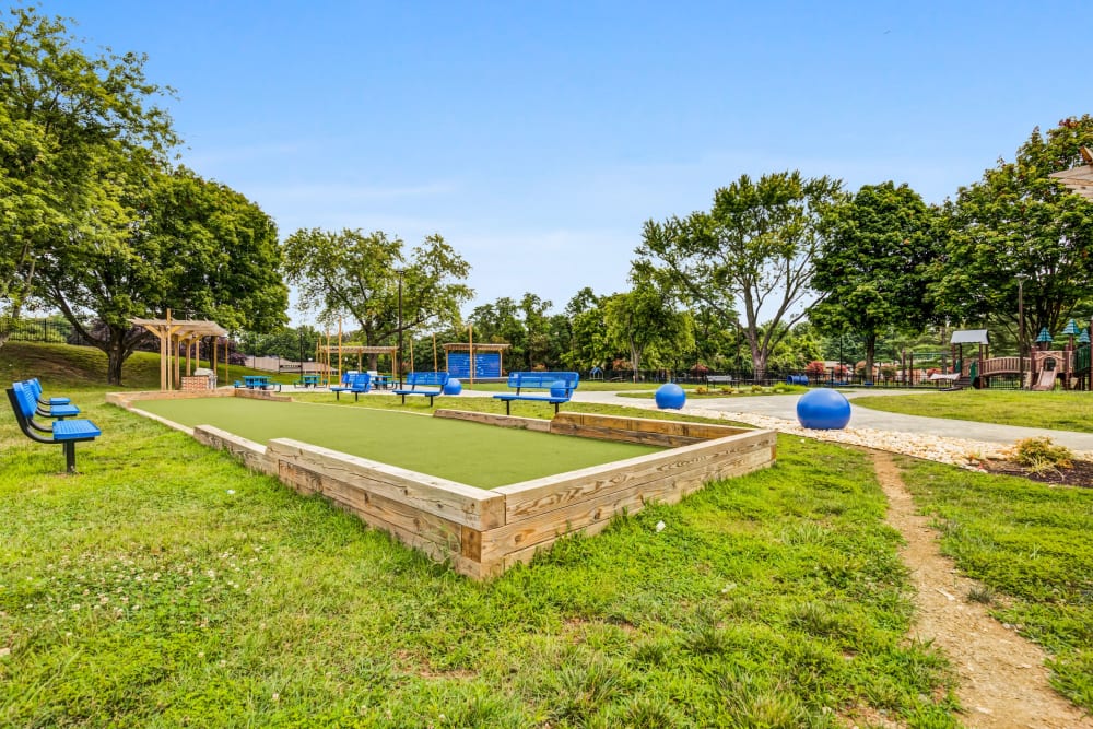 Dog park onsite at Howard Crossing in Ellicott City, Maryland