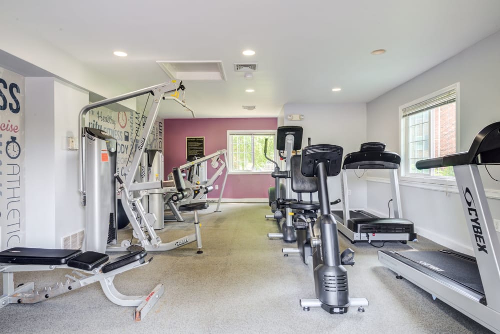 Treadmills in fitness Center at Middlesex Crossing in Billerica, Massachusetts