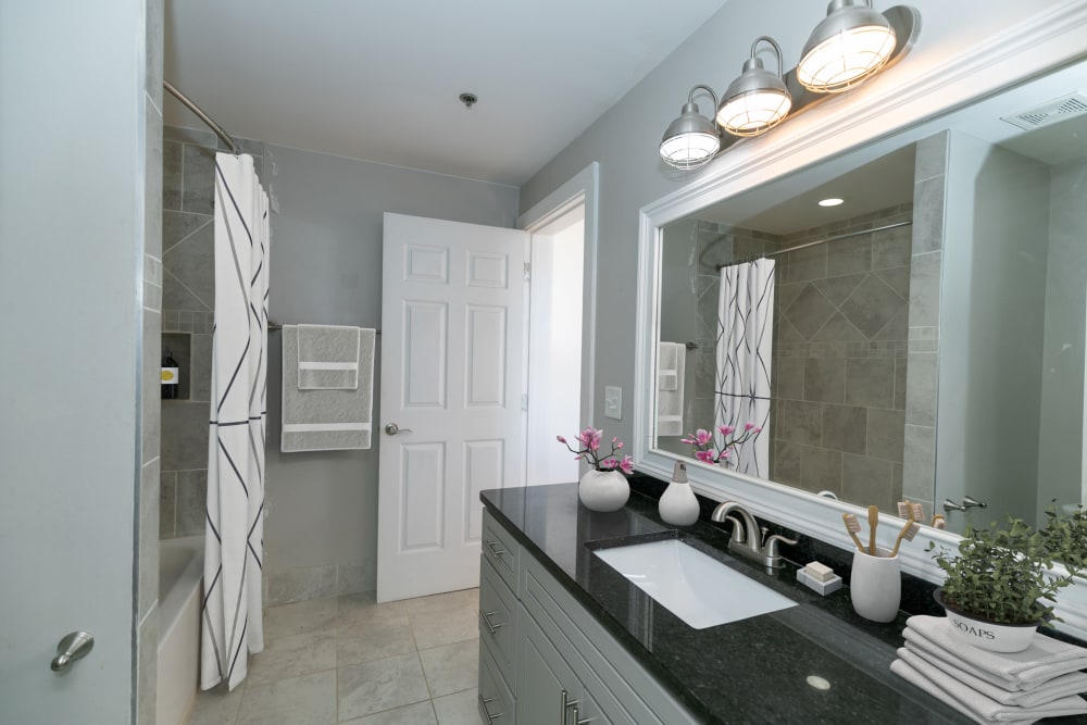 Bathroom at Hotel Roxy Lofts in Atlanta, Georgia