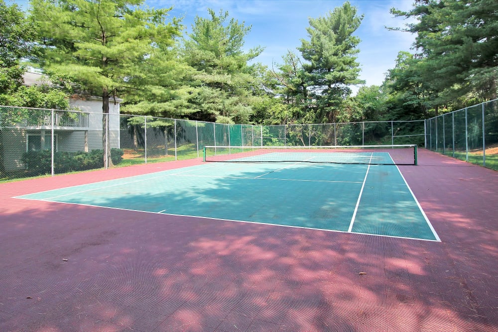 Tennis courts at The Hamptons at Town Center in Germantown, Maryland