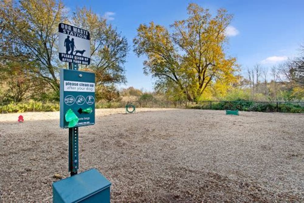 Dog park on site at The Royal Belmont in Belmont, Massachusetts