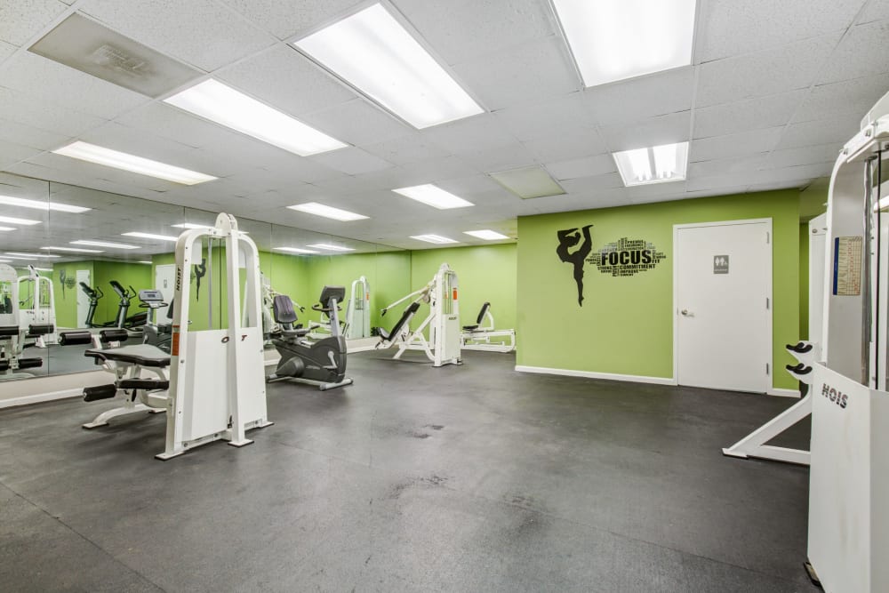 Fitness center at Westchester West in Silver Spring, Maryland