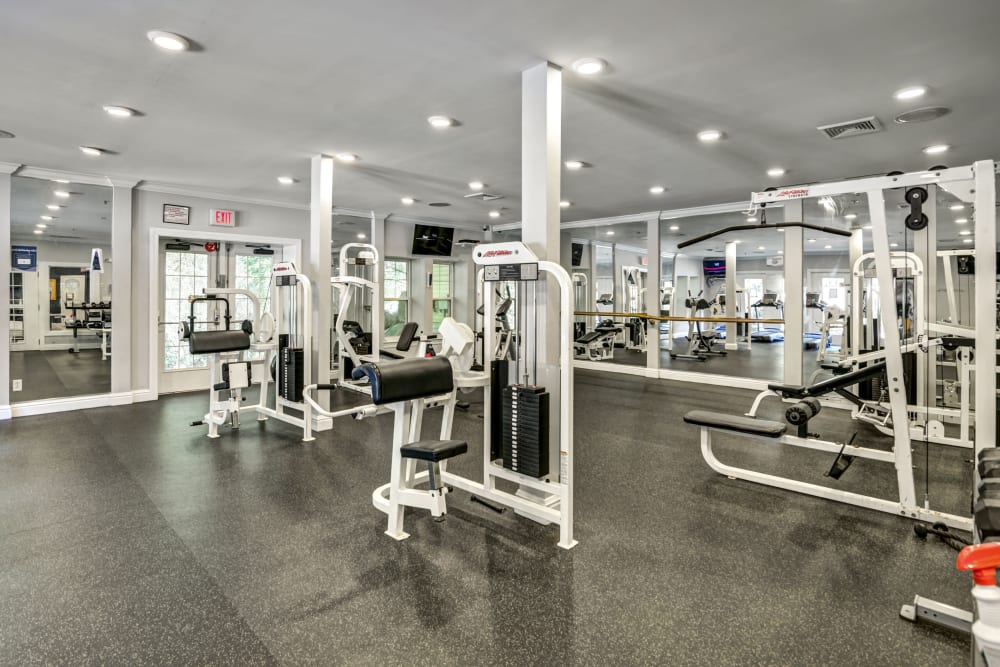 Fitness center at The Henry in Pomona, New York
