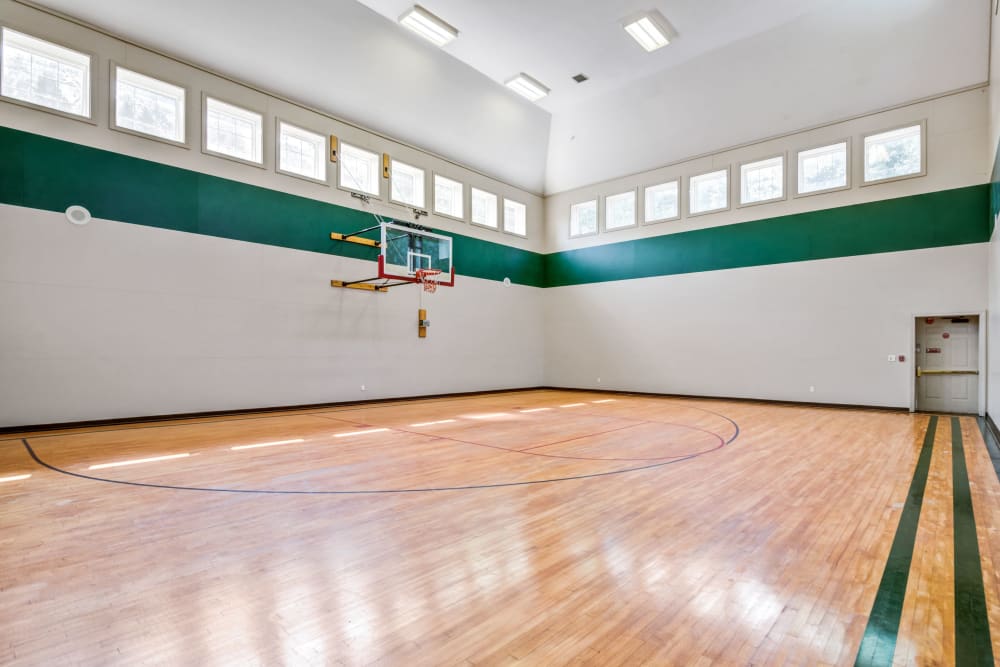 Indoor basketball court at The Henry in Pomona, New York