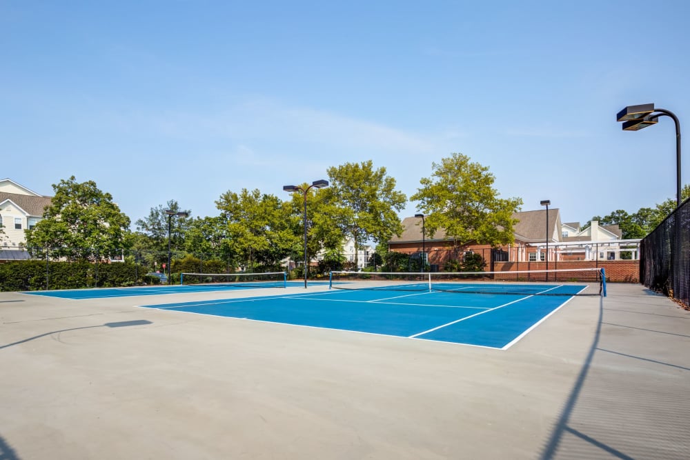 Outdoor tennis courts at Dulles Greene in Herndon, Virginia