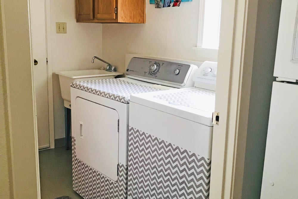 Washer and dryer at New Hillside in Joint Base Lewis McChord, Washington