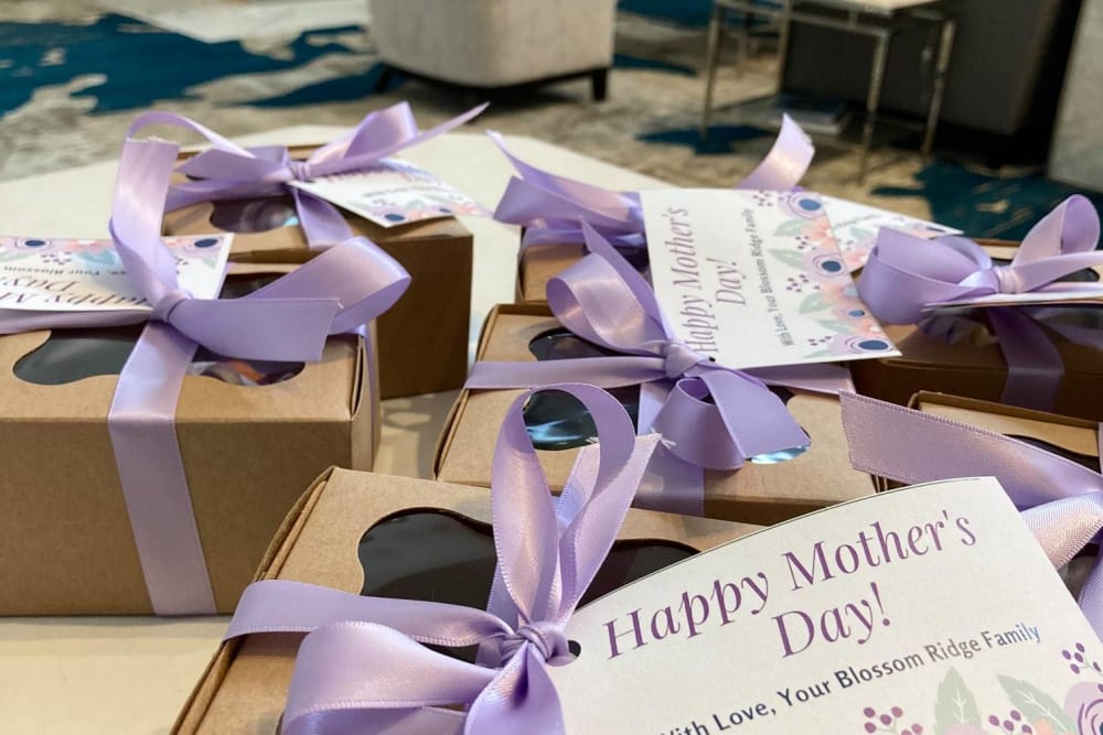 Mothers day gifts at Blossom Ridge in Oakland Charter Township, Michigan