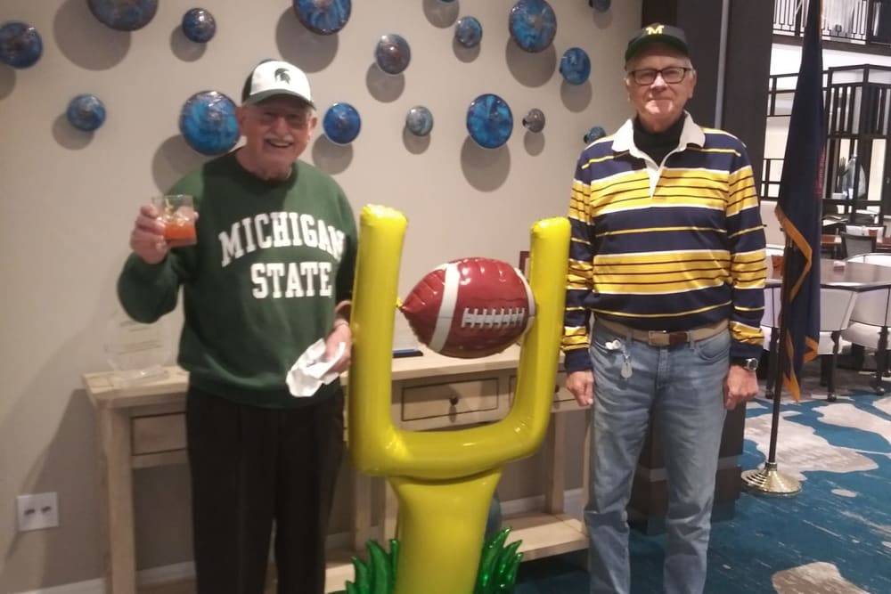 Football watch party at Blossom Ridge in Oakland Charter Township, Michigan