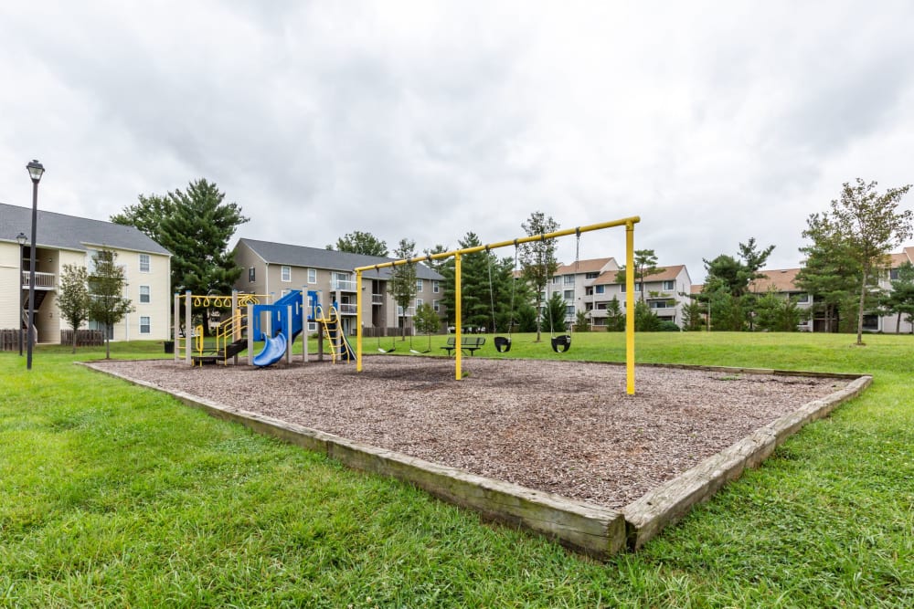 Outdoor playground at The Landings I & II Apartments in Alexandria, Virginia