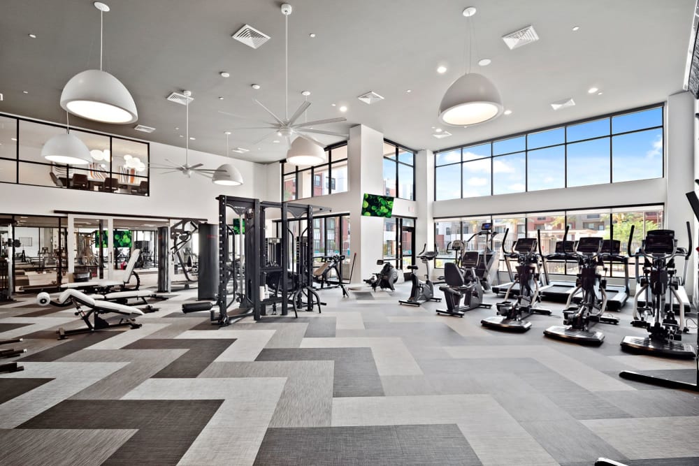 Expansive workout center at Marquis at Chandler in Chandler, Arizona